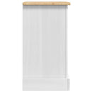 vidaXL Éjjeli asztal Corona Fehér 45 x 35 x 64 cm Tömör fenyőfa