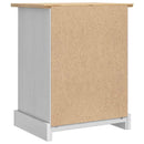 vidaXL Éjjeli asztal Corona Fehér 53 x 39 x 66 cm Tömör fenyőfa