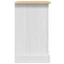 vidaXL Éjjeli asztal Corona Fehér 53 x 39 x 66 cm Tömör fenyőfa