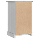 vidaXL Éjjeli asztal Corona Fehér 53 x 39 x 84 cm Tömör fenyőfa