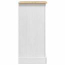 vidaXL Éjjeli asztal Corona Fehér 53 x 39 x 84 cm Tömör fenyőfa