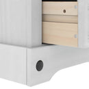 vidaXL Éjjeli asztal Corona Fehér 53 x 39 x 103 cm Tömör fenyőfa