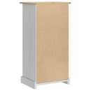 vidaXL Éjjeli asztal Corona Fehér 53 x 39 x 103 cm Tömör fenyőfa