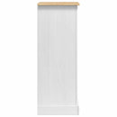 vidaXL Éjjeli asztal Corona Fehér 53 x 39 x 103 cm Tömör fenyőfa