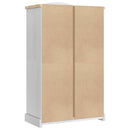 vidaXL Ruhásszekrény Corona Fehér 101 x 52 x 170 cm Tömör fenyőfa