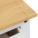 vidaXL Tárolódobozok Corona Fehér 92 x 48 x 114 cm Tömör fenyőfa