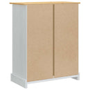 vidaXL Tárolódobozok Corona Fehér 92 x 48 x 114 cm Tömör fenyőfa