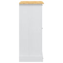 vidaXL Tárolódobozok Corona Fehér 92 x 48 x 114 cm Tömör fenyőfa