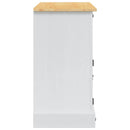 vidaXL Tárolódobozok Corona Fehér 112 x 40 x 75 cm Tömör fenyőfa