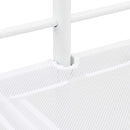vidaXL Gyerekek Loft Ágykerete Fehér 90 x 200 cm Acél