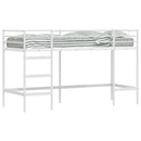 vidaXL Gyerekek Loft Ágykerete Egyszínű Fehér 100 x 190 cm Acél