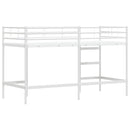 vidaXL Gyerekek Loft Ágykerete Egyszínű Fehér 100 x 190 cm Acél