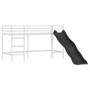 vidaXL Gyerekek Loft Ágykerete Fehér és Rózsaszín 75 x 190 cm Fém