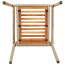 vidaXL Kerti összecsukható székek 4 pcs Barna és Bézs