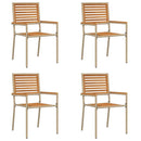 vidaXL Kerti összecsukható székek 4 pcs Barna és Bézs