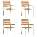 vidaXL Kerti összecsukható székek 4 pcs Barna és Bézs 54 x 56 x 90 cm