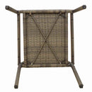 vidaXL Kerti összecsukható székek 4 pcs Szürke és Barna