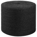 vidaXL Juta Kötél 8 mm Fekete 100% Tossa kender