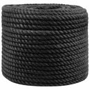 vidaXL Juta Kötél 14 mm Fekete 100% Tossa kender