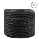 vidaXL Juta Kötél 14 Fekete 100% Tossa kender