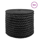 vidaXL Juta Kötél 16 Fekete 100% Tossa kender
