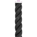 vidaXL Juta Kötél 36 mm Fekete 100% Tossa kender