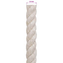 vidaXL Juta Kötél 12 mm Fehér 100% Tossa kender