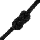 vidaXL Pamut Zsinór 10 db 2 mm 100 m Fekete 100% Pamut