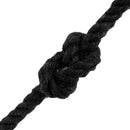 vidaXL Pamut Zsinór 4 mm 50 m Fekete 100% Pamut