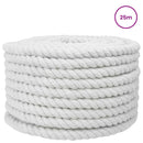 vidaXL Pamut Kötél 16 mm 25 m Fehér 100% Pamut