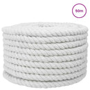 vidaXL Pamut Kötél 24 mm 50 m Fehér 100% Pamut