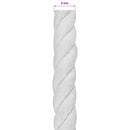 vidaXL Pamut Kötél 30 mm 10 m Fehér 100% Pamut
