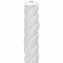 vidaXL Pamut Kötél 50 mm 10 m Fehér 100% Pamut