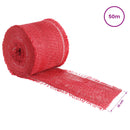 vidaXL Juta tekercs 10 x 5000 cm Piros