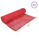 vidaXL Juta tekercs 50 x 2500 cm Piros