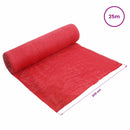 vidaXL Juta tekercs 200 x 2500 cm Piros