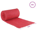 vidaXL Juta tekercs 25 x 500 cm Piros