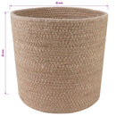 vidaXL Növényi Cserép Készlet 2 pcs Természetes Ø 21 x 21 cm