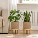 vidaXL Növényi Cserép Készlet 2 db Természetes Ø 28 x 28 cm