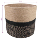 vidaXL Növényi Cserép Készlet 2 pcs Természetes és Fekete Ø 28 x 28 cm