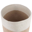 vidaXL Növényi Cserép Készlet 2 pcs Természetes és Fehér Ø 28 x 28 cm