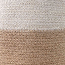 vidaXL Növényi Cserép Készlet 2 pcs Természetes és Fehér Ø 28 x 28 cm