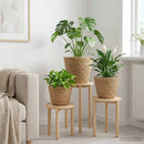 vidaXL 3 db Természetes Ø26 x 19 cm 100% Tengeri fű
