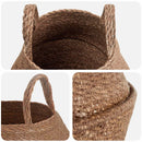 vidaXL Kézi növényedény 2 pcs Természetes Ø 22 x 20 cm 100% Tengeri fű