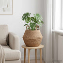 vidaXL Kézi növényedény Természetes Ø 32 x 32 cm 100% Tengeri fű