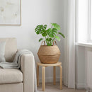 vidaXL Kézi növényedény Természetes Ø 45 x 36 cm 100% Tengeri fű