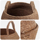 vidaXL Kézi növényedény 2 pcs Természetes Ø 45 x 36 cm 100% Tengeri fű