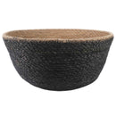 vidaXL Kézi növényedény Fekete Ø 32 x 32 cm 100% Tengeri fű