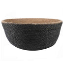 vidaXL Kézi növényedény 2 pcs Fekete Ø 45 x 36 cm 100% Tengeri fű