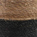 vidaXL Kézi növényedény 2 pcs Fekete Ø 45 x 36 cm 100% Tengeri fű